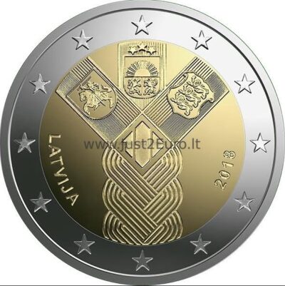 Латвия годовой набор 2018 UNC