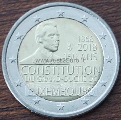 2 euros 2018 Luxembourg – Constitution