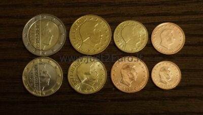 Комплект евро монет Люксембургa 2018 UNC
