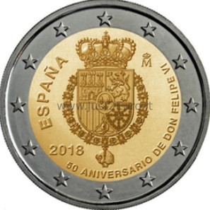 2 euro coins 2018 Spain – Felipe VI