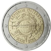 2 euro coin 2012 Austria - 10  years of the Euro