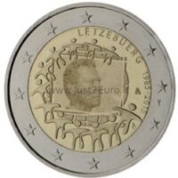 2 euro coin 2015 Luxembourg – 30th anniversary of the EU flag