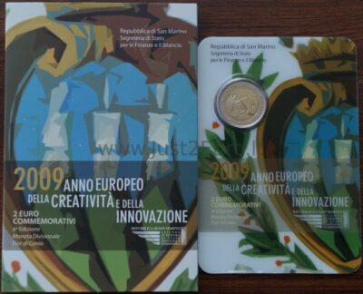 2 Euro coin 2009 San Marin –  Year of Creativity and Innovation