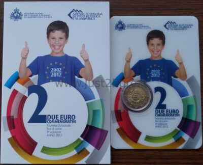 2 Euro coin 2012 San Marin –  Ten years of the Euro