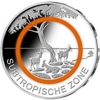 5 euros coin 2018 Germany – Subtropical climate zone