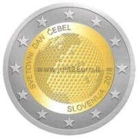 2 Euro coin  2018 Slovenija - World Bee Day