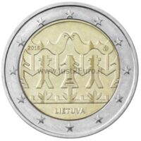 2 Euro coin  2018 Lithuania -  dedicated to the Song and Dance Celebration