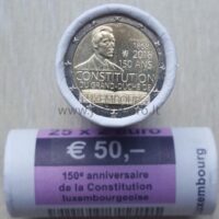2 euro coins roll 2018 Luxembourg – Constitution