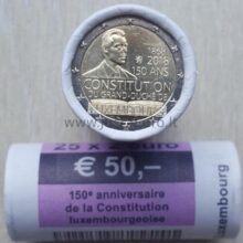 2 euro coins roll 2018 Luxembourg – Constitution 1 2 euro coins roll 2018 Luxembourg – Constitution