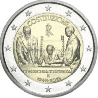 2 euros coin 2018 Italy – Constitution of Italy