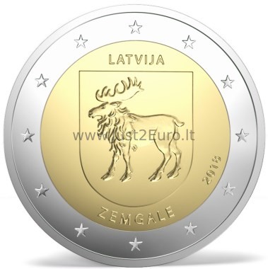 2 Евро монетa 2018 Латвия – Земгале