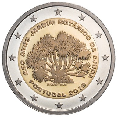 2 euro coin 2018 Portugal - Botanical Garden 1 2 eurų moneta 2018 Portugalija – Botanikos sodas Lisabonoje