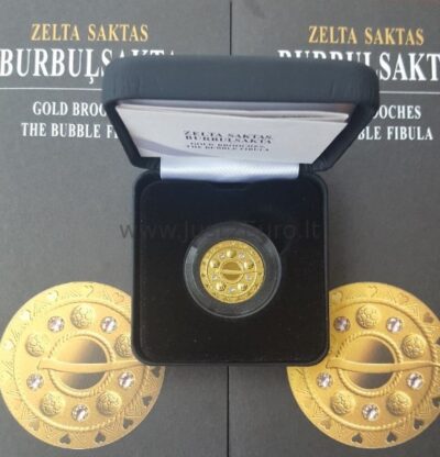 75 euros gold coin 2018 Latvia - Gold Brooches. The Bubble Fibula 2 75 euros gold coin 2018 Latvia - Gold Brooches. The Bubble Fibula