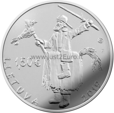 1.5 euro moneta 2019 Lietuva – Moneta, skirta Užgavėnėms