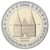 2 Euro coin  2006 Germany -  Schleswig-Holstein federal states