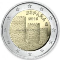 2 Euro coin 2019 Spain - Avila 2 eurų moneta 2019 Ispanija – Avilos miesto sienos
