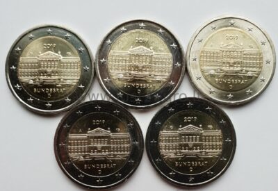 2 euro coins set 2019 Germany –  Bundesrat A, D, J, F, G