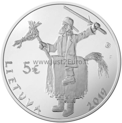 5 евро серебряная монета 2019 Литва – Монета, посвященная Ужгавенес
