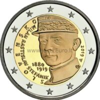 2 Euro coin 2019 Slovakia - Milan Rastislav Stefanik 2 Euro coin 2019 Slovakia - Milan Rastislav Stefanik