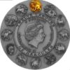 5$ 2 oz antikinio stiliaus sidabrinė moneta 2018 Niue –  Niemeno liūtas, dvylika Herkuleso žygdarbių