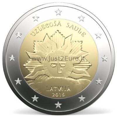 2 euro coin 2019 Latvia - The Rising sun
