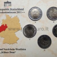 2 euro coins set 2011 Germany – North Rhine - Westphalia A, D, J, F, G
