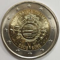 2 euro coin 2012 Italy - 10 years Euro 2 euro coin 2012 Italy - 10 years Euro