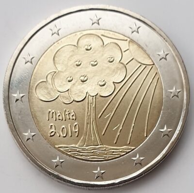 2 euro coin  2019 Malta - Environment