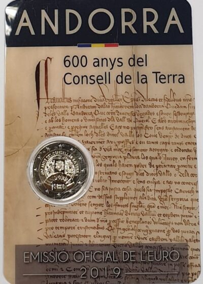2 euro coins 2019 Andorra - Consell de la Terra