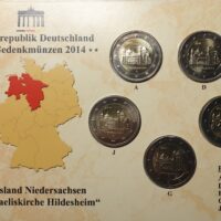 2 euro coins set 2014 Germany – Niedersachsen A, D, F, G, J 2 euro coins set 2014 Germany – Niedersachsen A, D, F, G, J