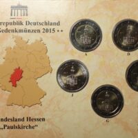 2 euro coins set 2015 Germany – Hessen A, D, F, G, J 2 euro coins set 2015 Germany – Hessen A, D, F, G, J