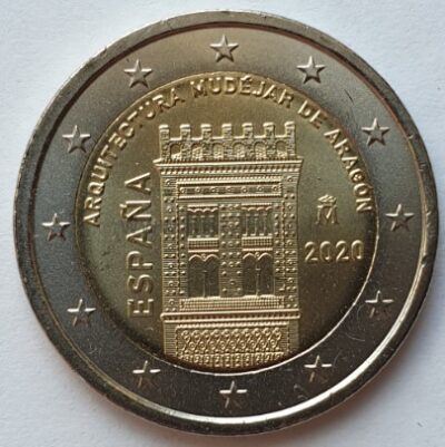 2 eurų moneta 2020 Ispanija – Aragon