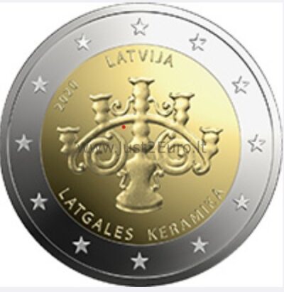 2 euro coin 2020 Latvia - Latgalian Ceramics