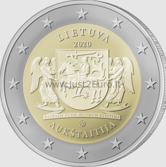 2 euro Moneta 2020 metų, Lietuva — Aukštaitija