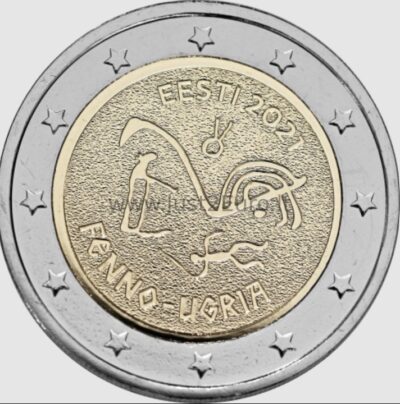 2 евро Монета 2021 года, Эстония — Финно-угорские народы