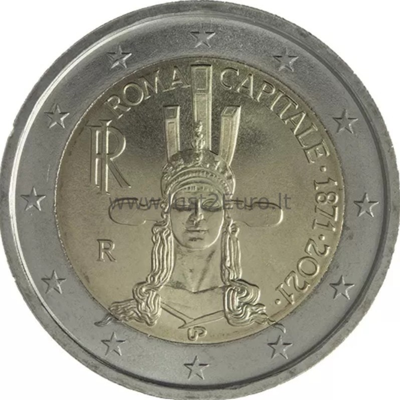2 euro Moneta 2021 metų, Italija — Roma, Italijos sostinė