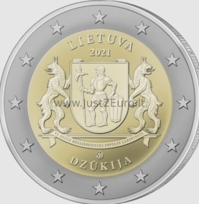 2 euro coin 2021 Lithuania - Dzukija