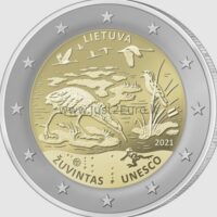 2 euro coin 2021 Lithuania - Zuvintas 2 euro coin 2021 Lithuania - Zuvintas
