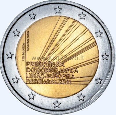 2 euro coin 2021 Portugal - Presidency of the EU Council 2 euro coin 2021 Portugal - Presidency of the EU Council