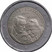 2 euro coin 2022 Italy - Giovanni Falcone and Paolo Borsellino 2 euro coin 2022 Italy - Giovanni Falcone and Paolo Borsellino
