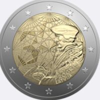 2 euro coin 2022 Latvia - Erasmus 2 euro coin 2022, Latvia — Erasmus