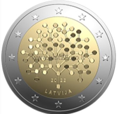 2 euro coin 2022 Latvia - Financial literacy