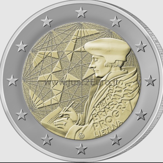 2 euro Moneta 2022 metų, Lietuva — Erasmus