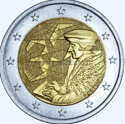 2 euro Coin 2022, Portugal — Erasmus