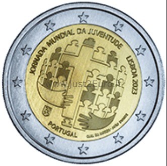 2 euro Coin 2023, Portugal — World Youth Day Lisbon
