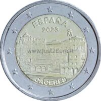 2 euro coin 2023 Spain - Ceceres 2 euro coin 2023, Spain — Old Town of Cáceres