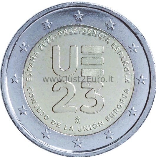 2 euro coin 2023, Spain — The Spanish Presidency of the Council of the EU