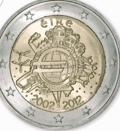 2 euro coins 2012 Ireland - 10 years Euro