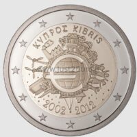 2 euro coins 2012 Kyprus - 10 years Euro 2 euro coins 2012 Cyprus — 10 years Euro