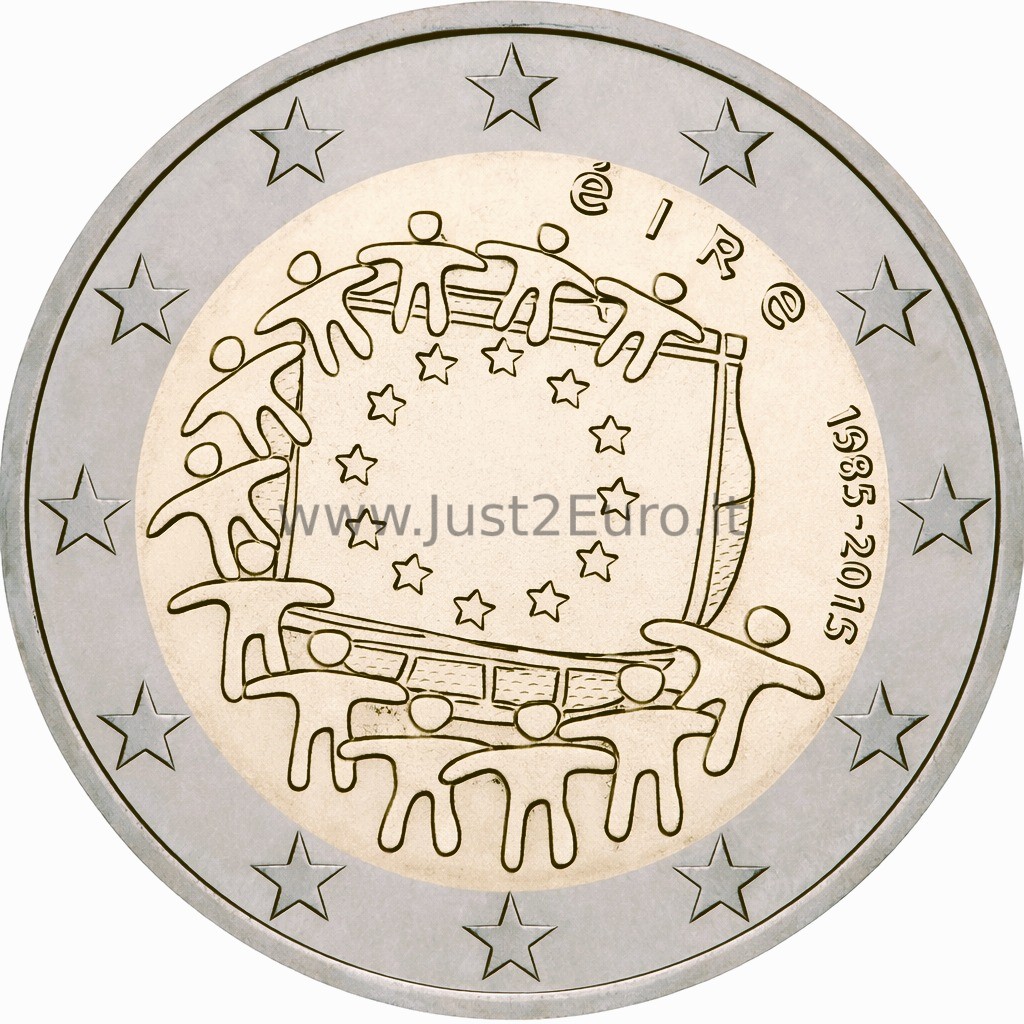 2 euro Moneta 2015 metų, Airija — ES vėliava